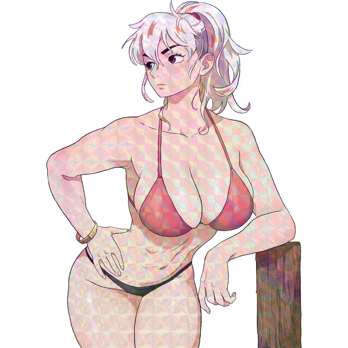 WET SHIRT NINA STICKER (DASHI)