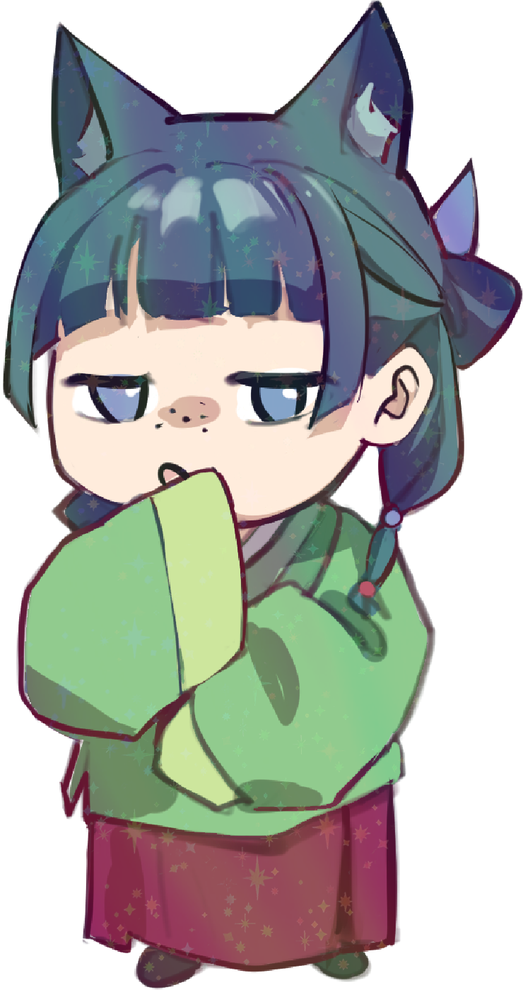 GREEN HAIR CHIBI STICKER (WALIGNER)
