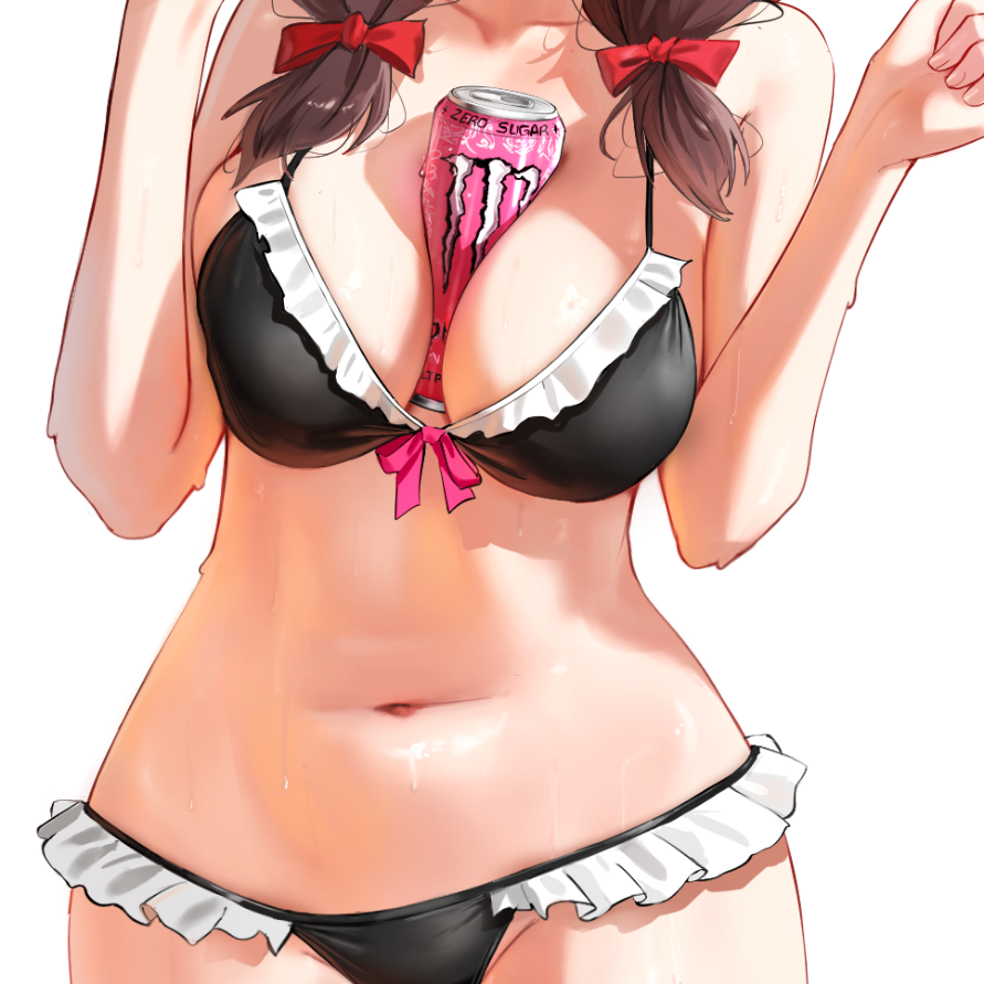 BROWN HAIR BIKINI BIKINI STICKER! (WALIGNER)