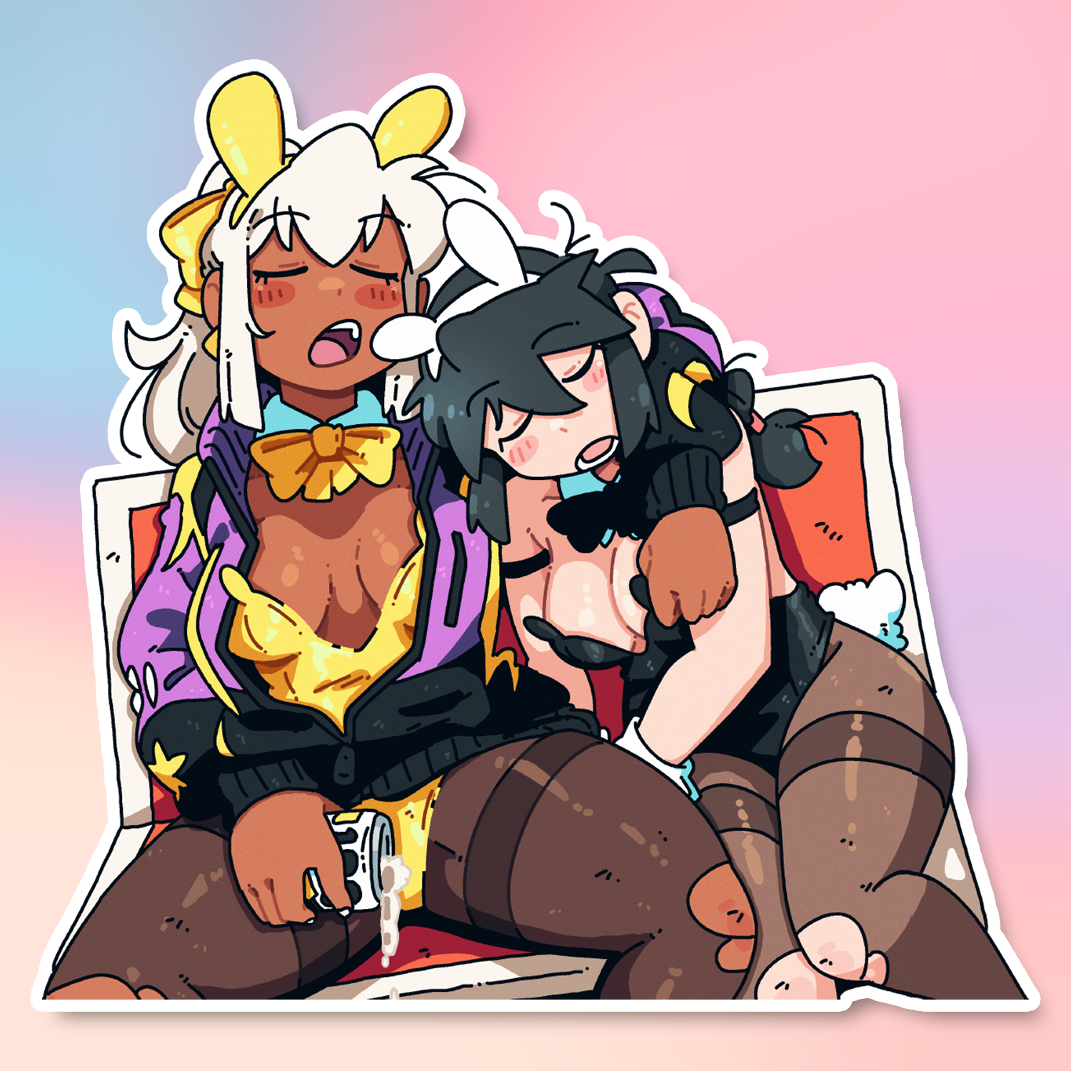 YURI TRAIN NAP STICKER! (BRYCE AND SCOTT)
