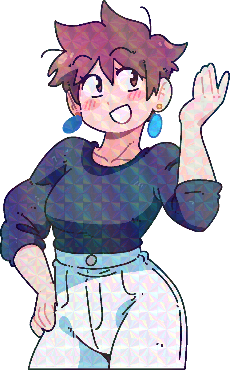 ISABELLE SHORT HAIR STICKER! (BRYCE AND SCOTT)