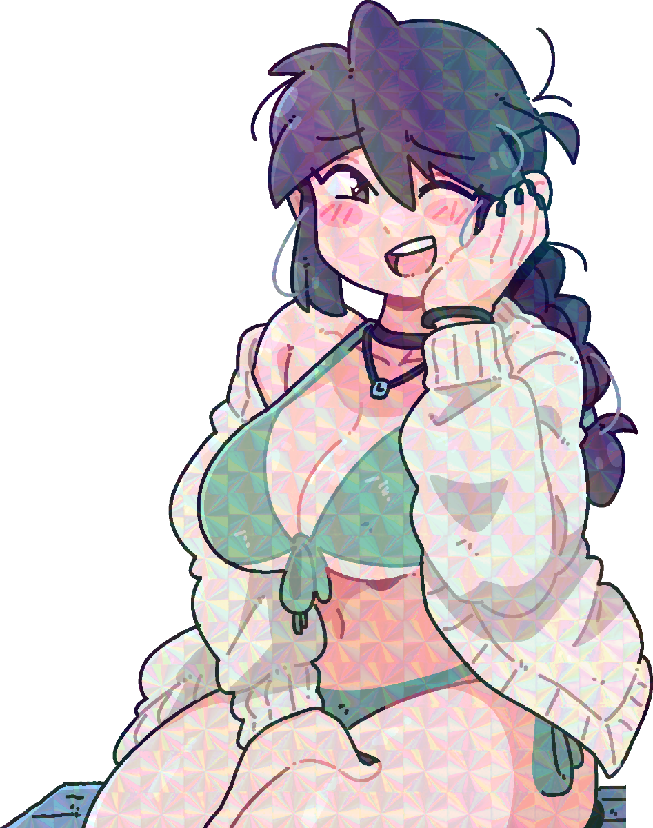 BLUSHING LUCIA STICKER! (BRYCE AND SCOTT)