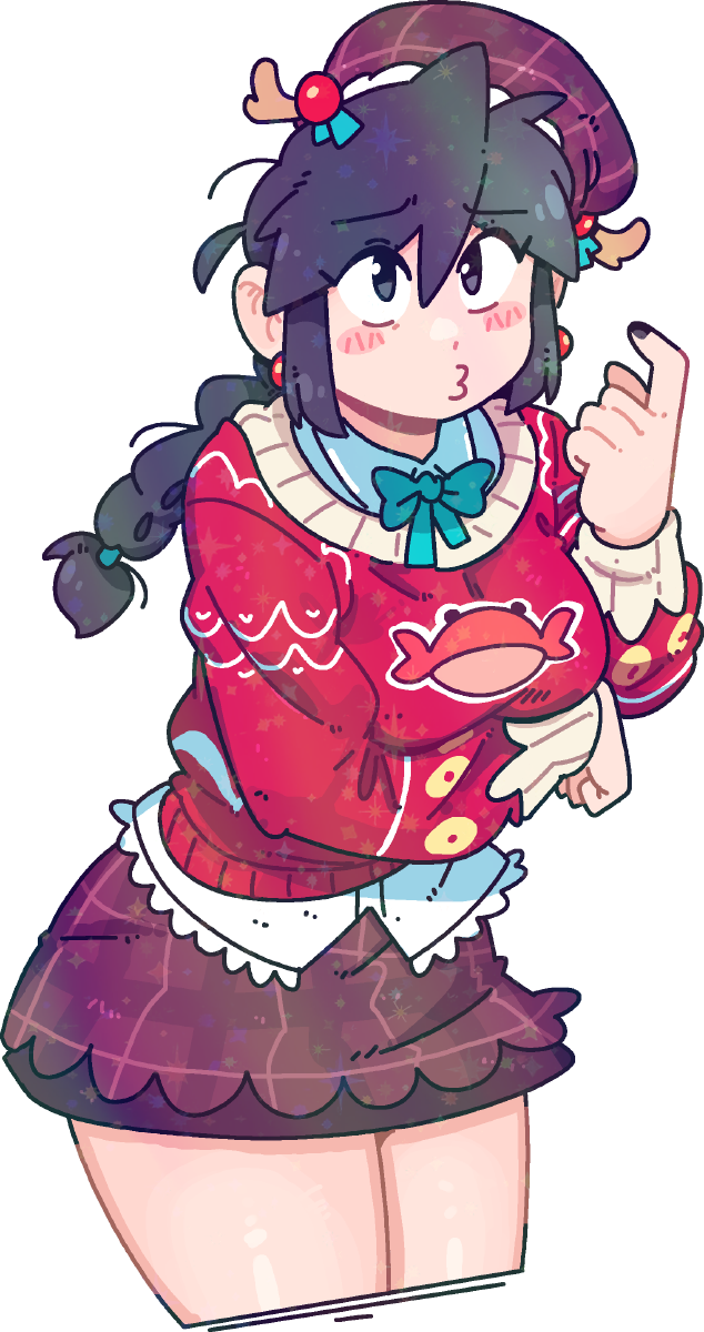 CHRISTMAS CRAB LUCIA STICKER! (BRYCE AND SCOTT)