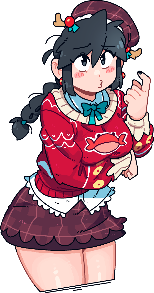 CHRISTMAS CRAB LUCIA STICKER! (BRYCE AND SCOTT)