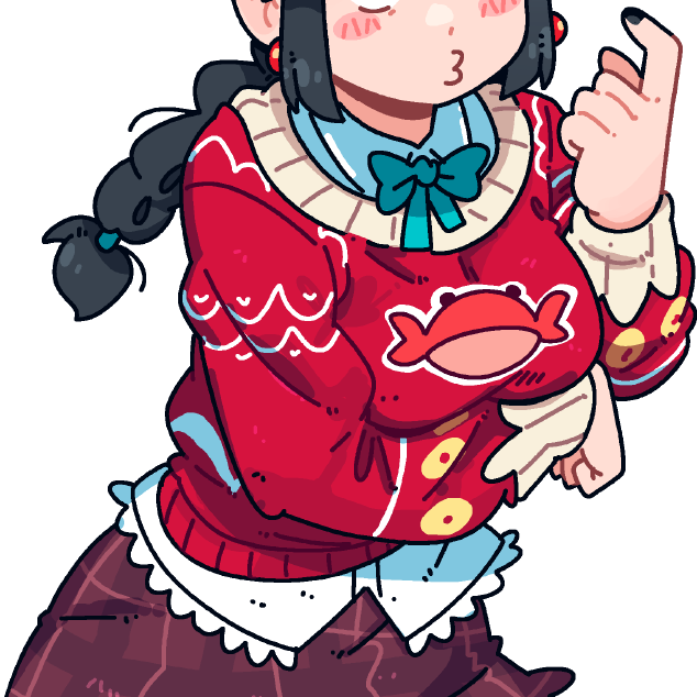 CHRISTMAS CRAB LUCIA STICKER! (BRYCE AND SCOTT)