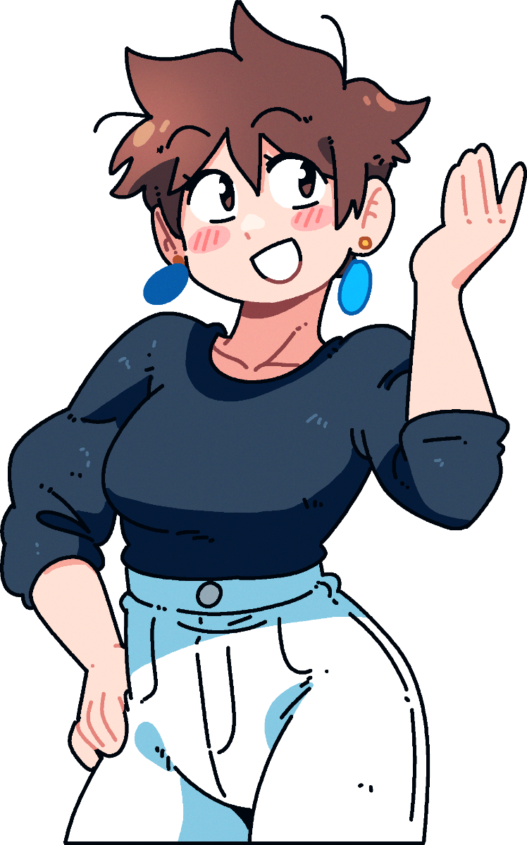 ISABELLE SHORT HAIR STICKER! (BRYCE AND SCOTT)